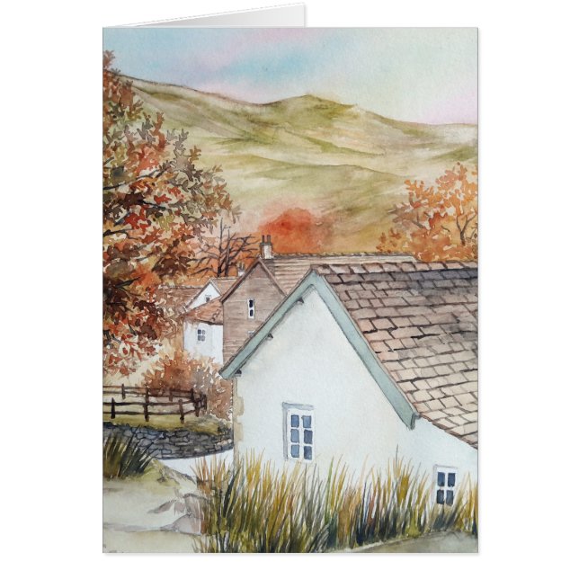 Buttermere Village, Sjö District, England Hälsningskort (Framsidan)