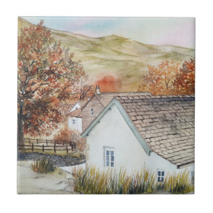 Buttermere Village, Sjö District, England Kakelplatta