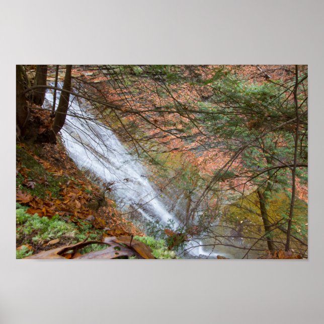 Buttermilk Falls, Cuyahoga Valley NP, Ohio Poster (Framsidan)