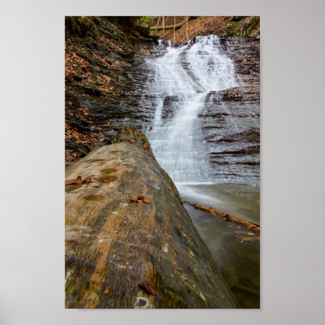 Buttermilk Falls, Cuyahoga Valley NP, Ohio Poster (Framsidan)
