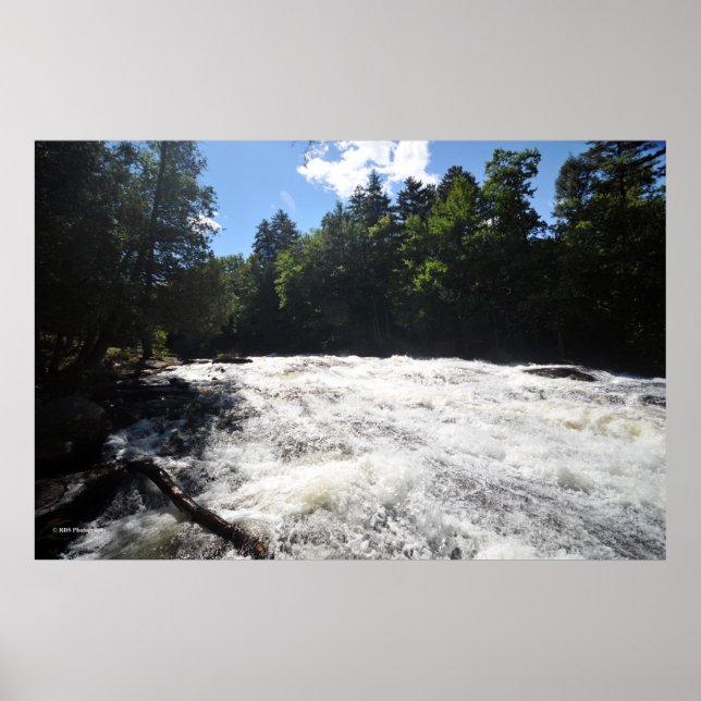 Buttermilk Falls in the Adirondack. print 08 282 Poster (Framsidan)