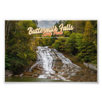 Buttermilk Falls Ithaca New York Fototryck