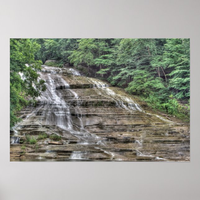 Buttermilk Falls, Ithaca, New York Poster (Framsidan)