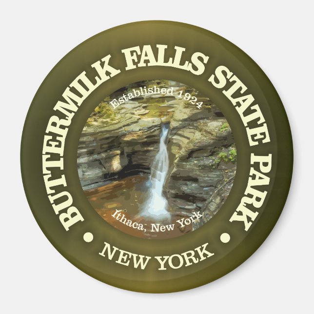 Buttermilk Falls SP Magnet (Framsidan)