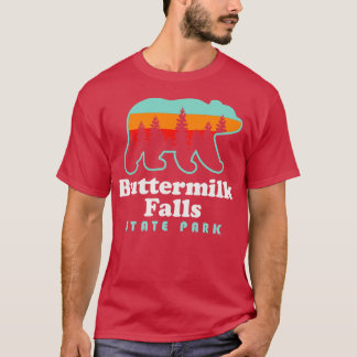 Buttermilk Falls State Park Ithaca New York Bear T Shirt