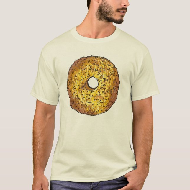 Butternut Crunch Donut Doughnut Breakfast Tee Shirt (Framsida)