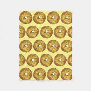 Butternut Crunch Donut Doughnut Gult Guld Fleecefilt