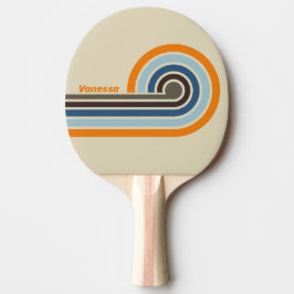 Butternut Fade Curl-ränder med namn Pingisracket