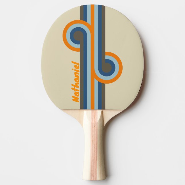 Butternut Fade Stripe Loop med namn Pingisracket (Framsidan)