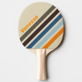 Butternut Fade Vinklad Randig med Namn Pingisracket