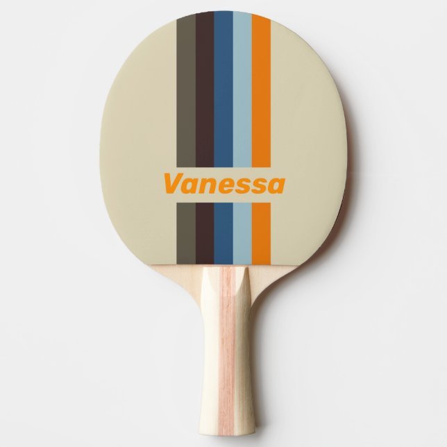 Butternut Fading Pinstrerad med Namn Pingisracket (Framsidan)