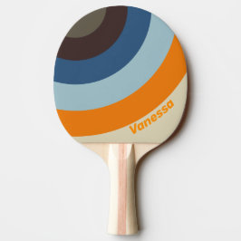 Butternut Förtonande Cirkel Rand med Namn Pingisracket