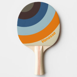 Butternut Förtonande Cirkel Rand med Namn Pingisracket