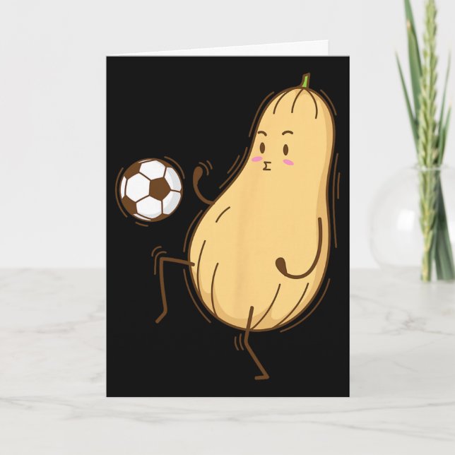 Butternut Squash Spelar Fotboll  Kort (Framsida)