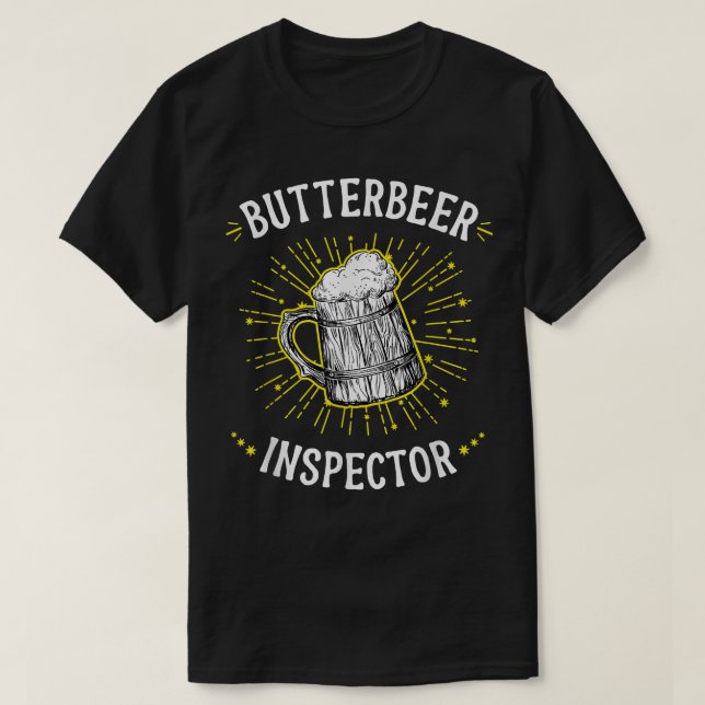 butterölinspektör - butterskopiska öl t shirt (Design framsida)