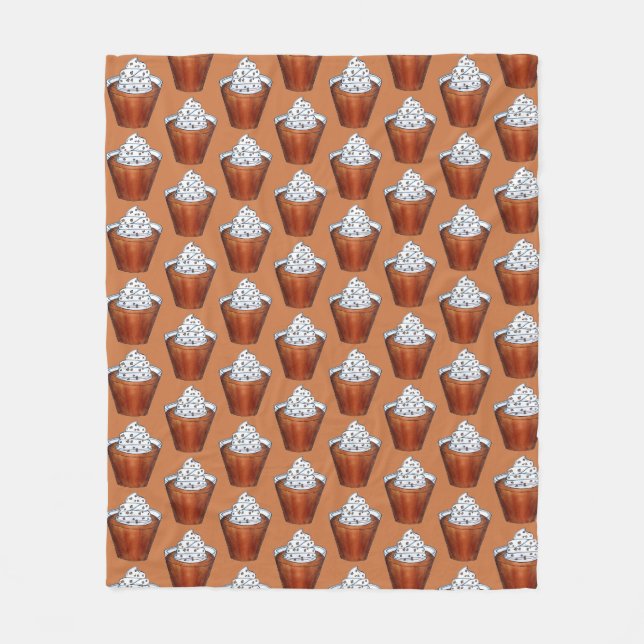 Butterscotch Pudding Whipping Cream Southern Food Fleecefilt (Framsidan)