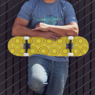 Butterscotch Retro Donuts Mini Skateboard Bräda 18,5 Cm