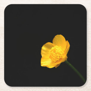 Butterskopa Flower Coercnm Underlägg Papper Kvadrat