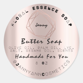 Buttersoap Cosmetics-produkt handgjord i Ro Modern Runt Klistermärke