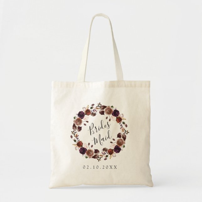 Butterum & plum Bridesmaid Tote Bag Tygkasse (Framsidan)
