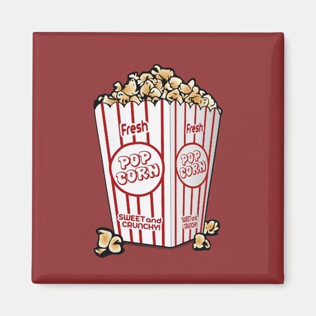 Buttery Popcorn Movie Fläkt Magnet (Framsidan)