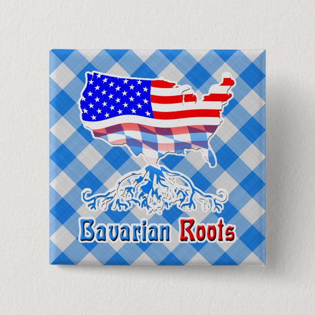 Button American Bavarian Roots Knapp (Framsida)