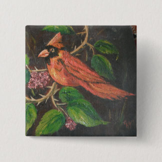 Button Ann Hayes Painting Kardinal Knapp