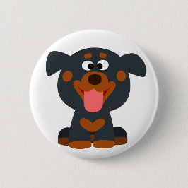 Button Badge Cute Tecknad Baby Rottweiler Knapp