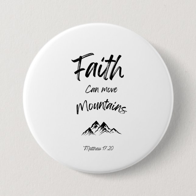 Button Bible-citat - Faith Knapp (Framsida)