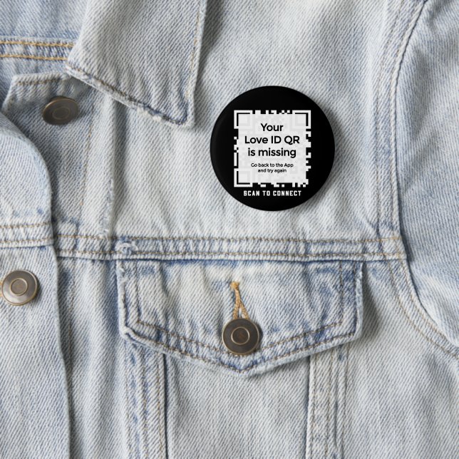 Button - BLACK - QR - PURE Collection Knapp (In Situ)