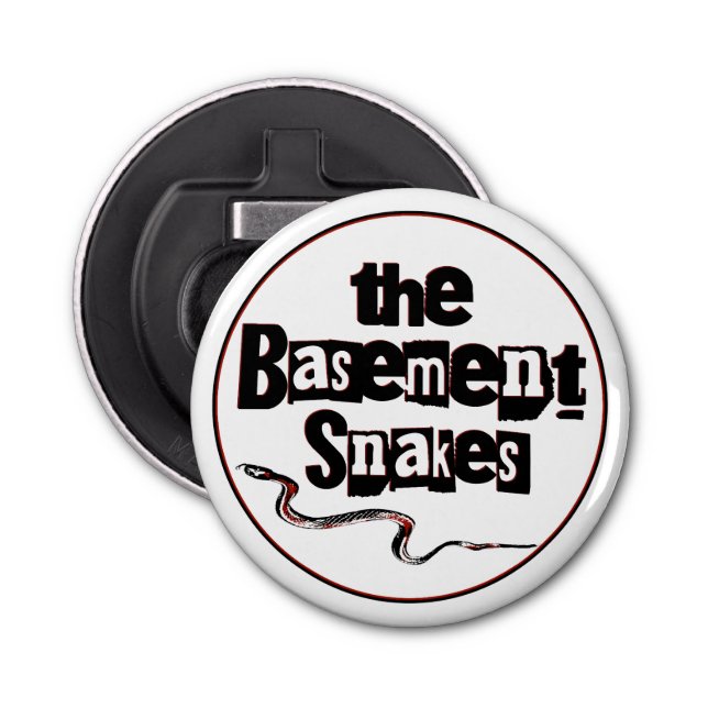 Button Bottenöppnare - Basement Snakes Flasköppnare (Framsidan)