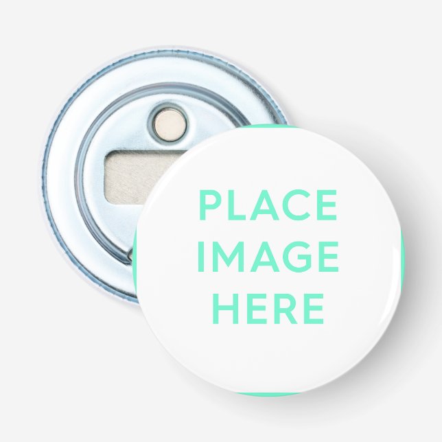 Button Bottenöppnare - Souvenir Gift Design Flasköppnare (Framsidan)