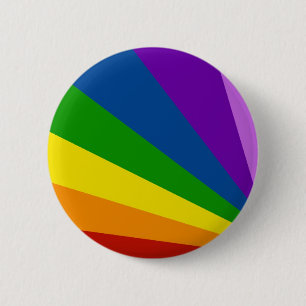 Button Bright Rainbow Summer Roligt Rand Knapp