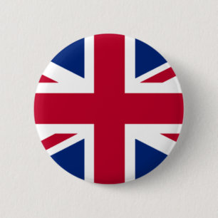 Button - British Flagga Knapp