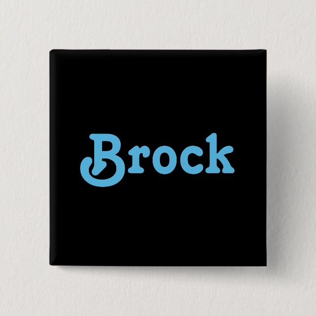 Button Brock Knapp (Framsida)