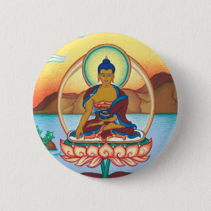 BUTTON Buddha Knapp