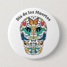 Button Celebrating Day of the dead Knapp