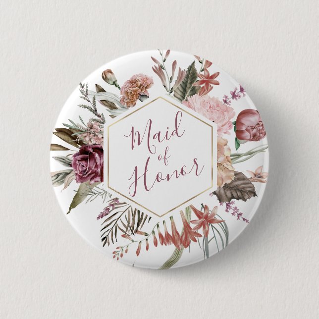 Button Dusty Ro Maid of honor Knapp (Framsida)