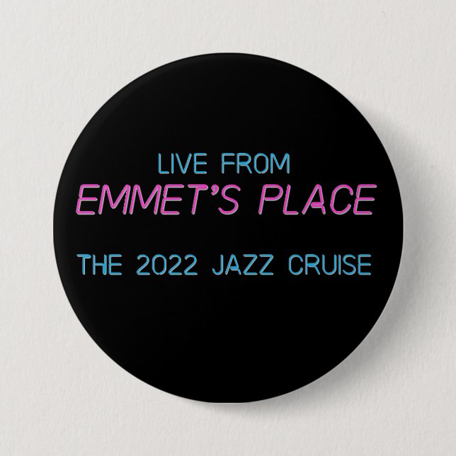 Button - Emmet Cohen Trio 2022 Jazz Cruise Knapp (Framsida)