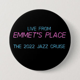 Button - Emmet Cohen Trio 2022 Jazz Cruise Knapp