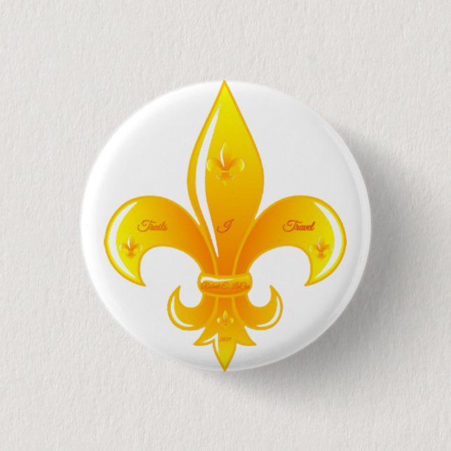 Button Fleur De Lis Knapp (Framsida)
