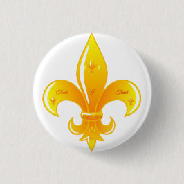 Button Fleur De Lis Knapp