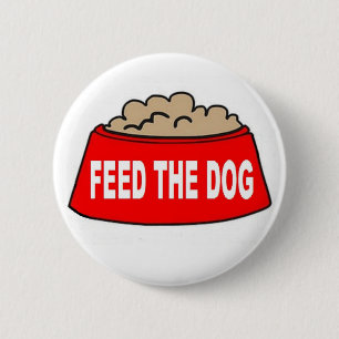 Button Food Bowl Red Matar Hund Knapp