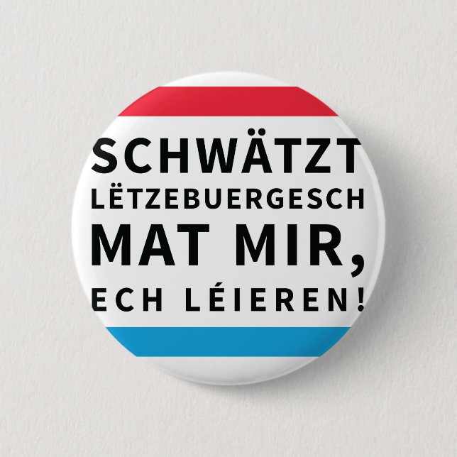 Button for People who Learn Luxembourgish Knapp (Framsida)
