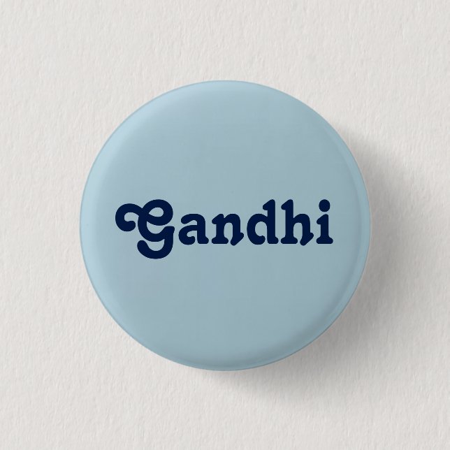 Button Gandhi Knapp (Framsida)
