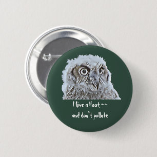 Button - Ge a Hoot Uggla Head Knapp