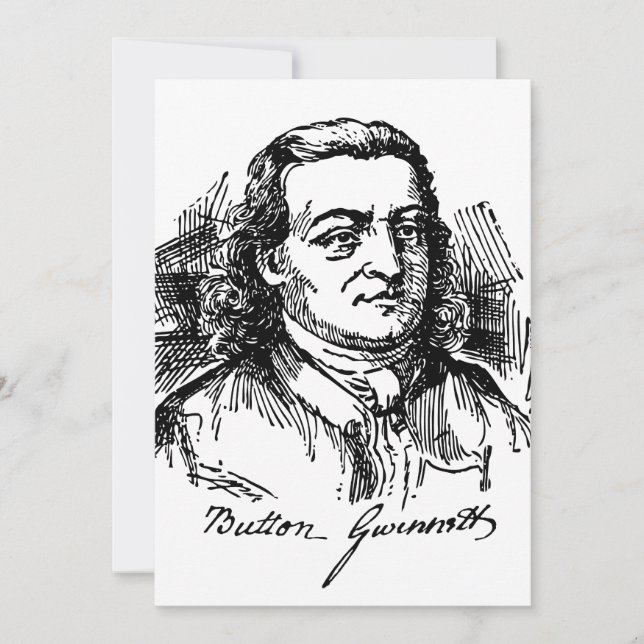 Button Gwinnett (Framsida)