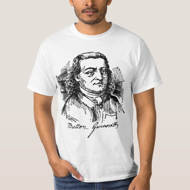 Button Gwinnett T-shirt (Framsida)