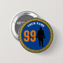 Button Hockey Player - lägg till Namn och nummer