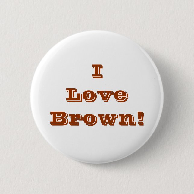 Button I Kärlek Brown Knapp (Framsida)